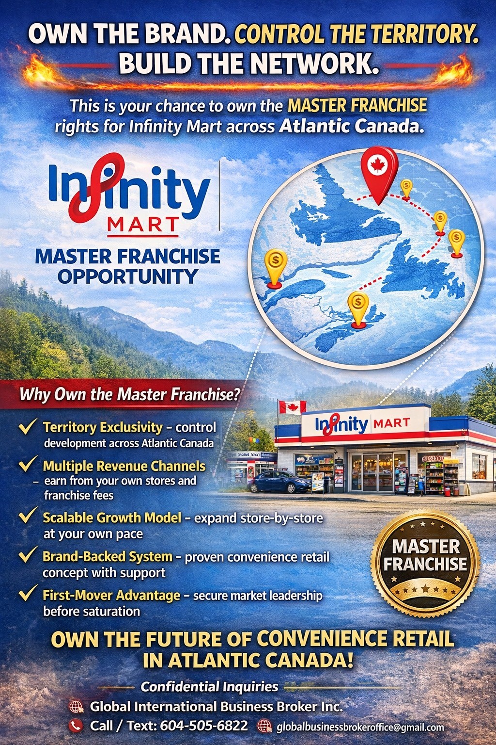 OWN THE BRAND. CONTROL THE TERRITORY. BUILD THE NETWORK. 